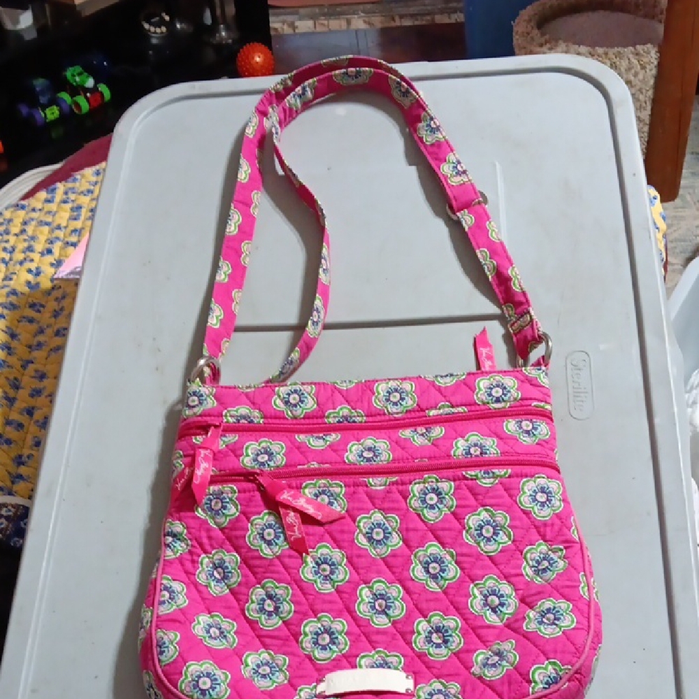 Floral Pink Crossbody Bag